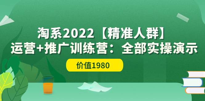 淘系2022【精准人群】运营+推广训练营：全部实操演示（价值1980）