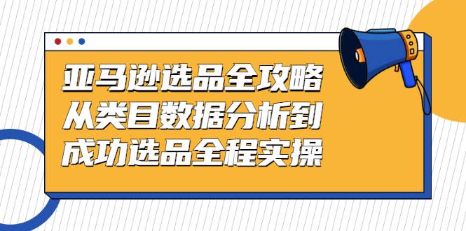亚马逊选品全攻略：从类目数据分析到成功选品全程实