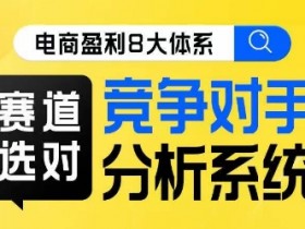 电商盈利8大体系·赛道选对，​竞争对手分析系统线上课
