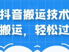 外卖598元的最新抖音搬运技术，中视频搬运，轻松过原创