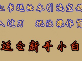 全网首发，小红书绘本引流宝妈粉，月入过万，玩法操作简单，适合新手小白【揭秘】