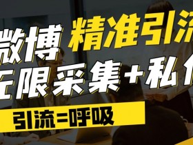 微博最新引流技术，软件提供博文评论采集+私信实现精准引流【揭秘】
