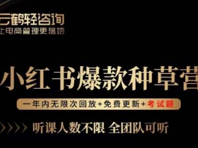 言若非-小红书爆款种草营，最值得入局的站外流量渠道！