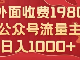 公众号流量主项目，不用AI也能写出10w+，小白也可上手，日入1000+【揭秘】
