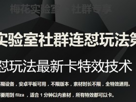 梅花实验室社群连怼玩法第四期：连怼最新卡特效方法（不限设备）