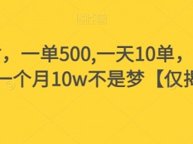 假书赔付，一单500,一天10单，可多号操作，一个月10w不是梦【仅揭秘】