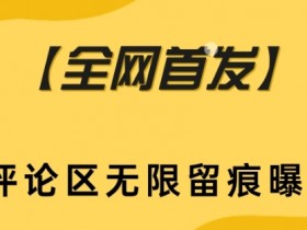 【全网首发】抖音评论区无限留痕曝光助手