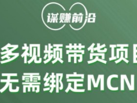 多多视频带货个人版 ，无需绑定mcn，简单操作月入3000+