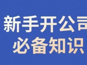 新手开公司必备知识，小辉陪你开公司，合规经营少踩坑