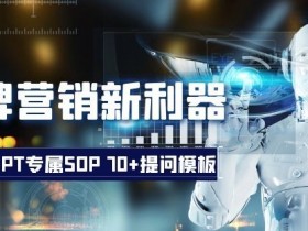 品牌营销新利器：ChatGPT专属SOP，70+提问模板【文档】