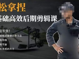 胡子不拍车的轻松后期剪辑课，全方位干货，从零基础解决掌握正确方法