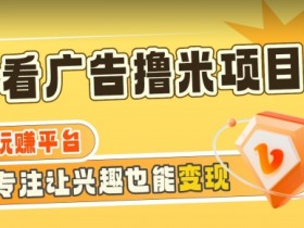 【海蓝项目】广告掘金日赚160+（附养机教程）长期稳定，收益妙到【揭秘】