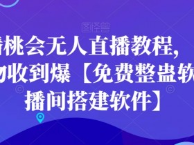 天庭蟠桃会无人直播教程，无人值守礼物收到爆【免费整蛊软件+直播间搭建软件】