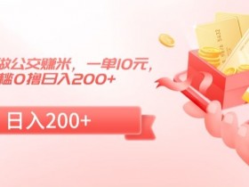 冷门小项目做公交赚米，一单10元，无门槛0撸日入200+【揭秘】