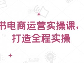 小红书电商运营实操课，​从零打造全程实操