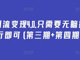 万能引流变现4.0.只需要无脑操作执行即可(第三期+第四期)