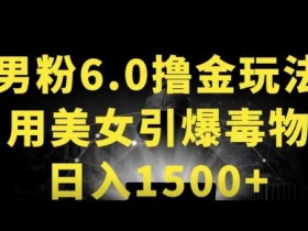 男粉6.0.革新玩法，一天收入1500+，用美女引爆得物APP【揭秘】