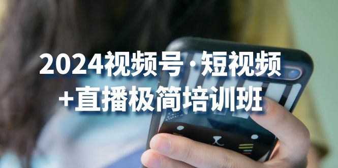 （10797期）2024视频号·短视频 直播极简培训班：抓住视频号风口，流量红利