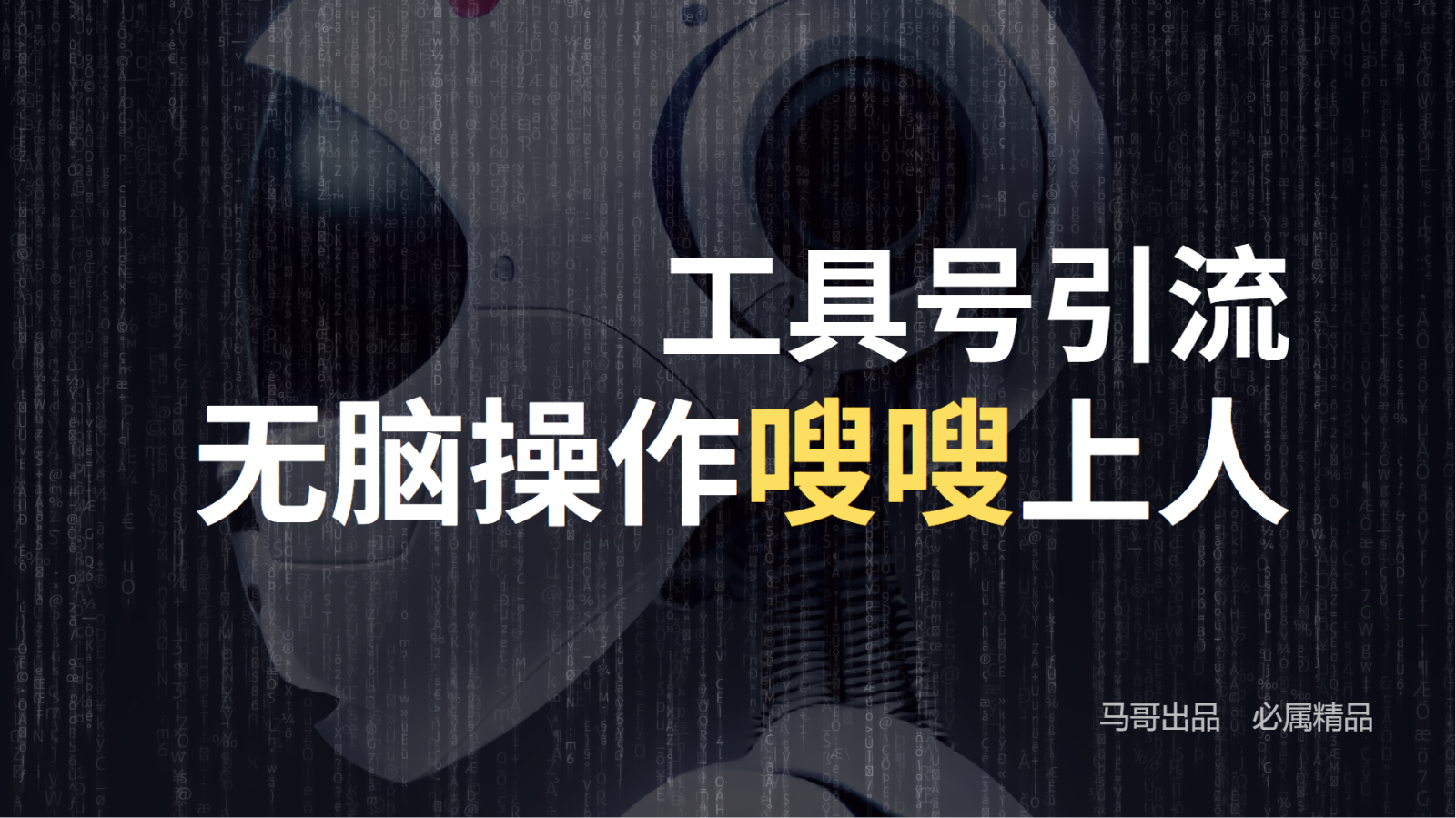 工具号高效引流法，嗖嗖上人，日引1000 ，直接搬运，无脑操作
