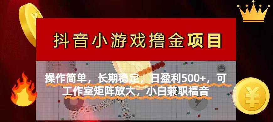 （14290期）【抖音小游戏发行人计划项目】操作简单，长期稳定，日盈利500 ，可工作…