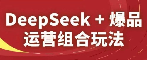 DeepSeek 爆品运营组合玩法，2025淘系精品课
